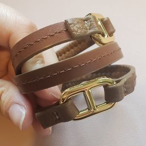 NWOT Tory Burch Leather Bracelet